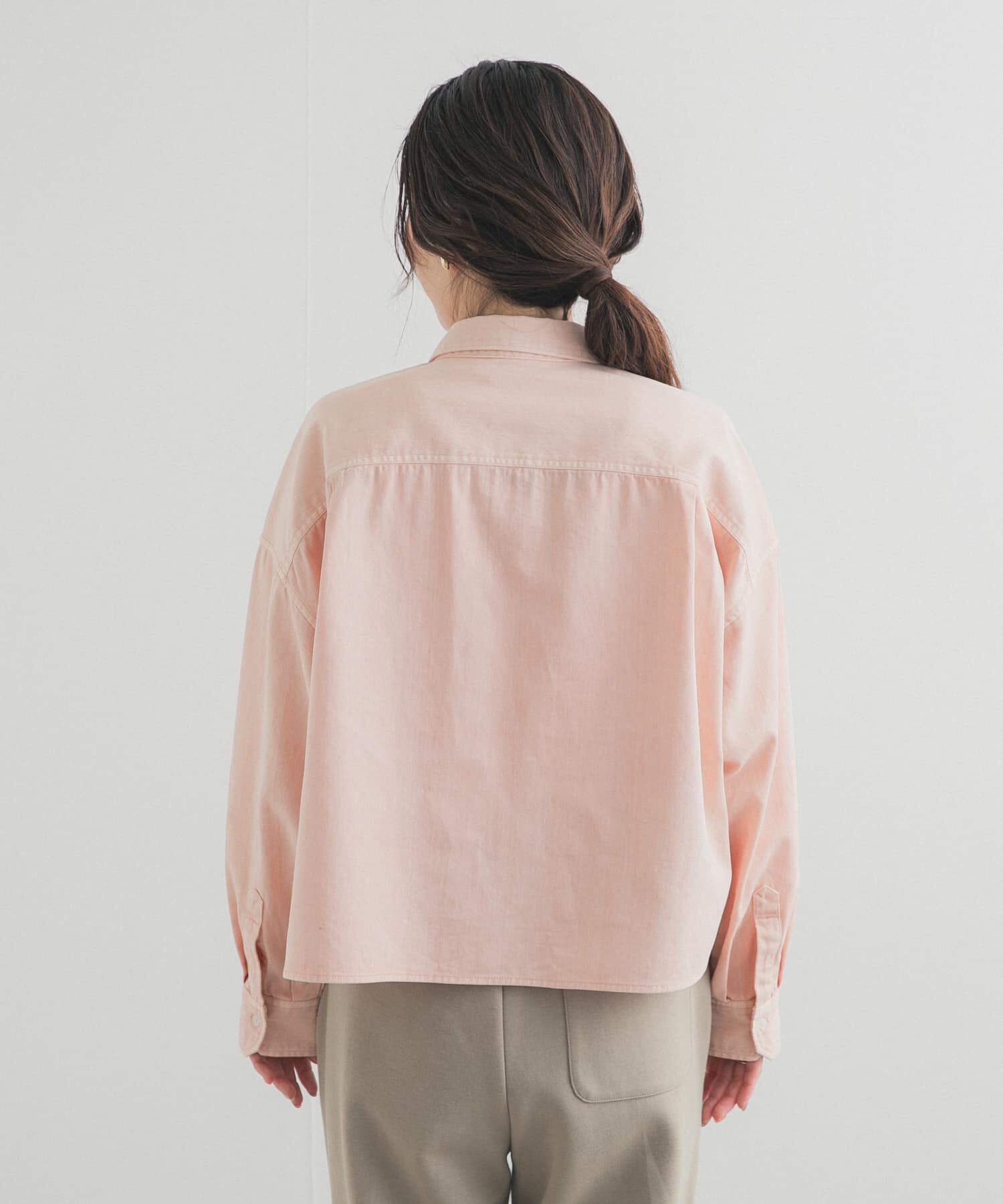 URBAN RESEARCH DOORS「デニムショート丈シャツ」|シャツ・ブラウス|