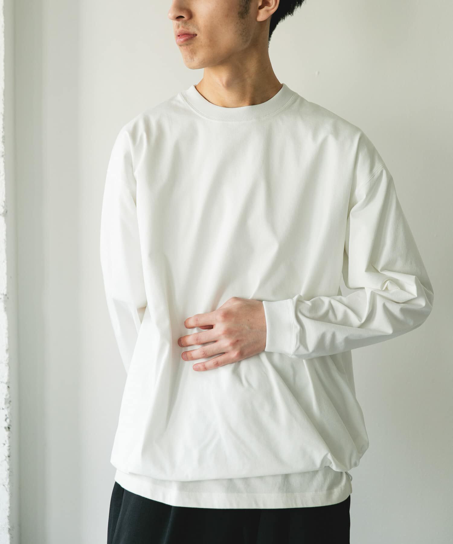 URBAN RESEARCH DOORS「『吸水速乾/接触冷感/ｲｰｼﾞｰｹｱ』ｸｲｯｸﾄﾞﾗｲ ﾄﾞﾛｽﾄﾛﾝ 」|Tシャツ・カットソー|