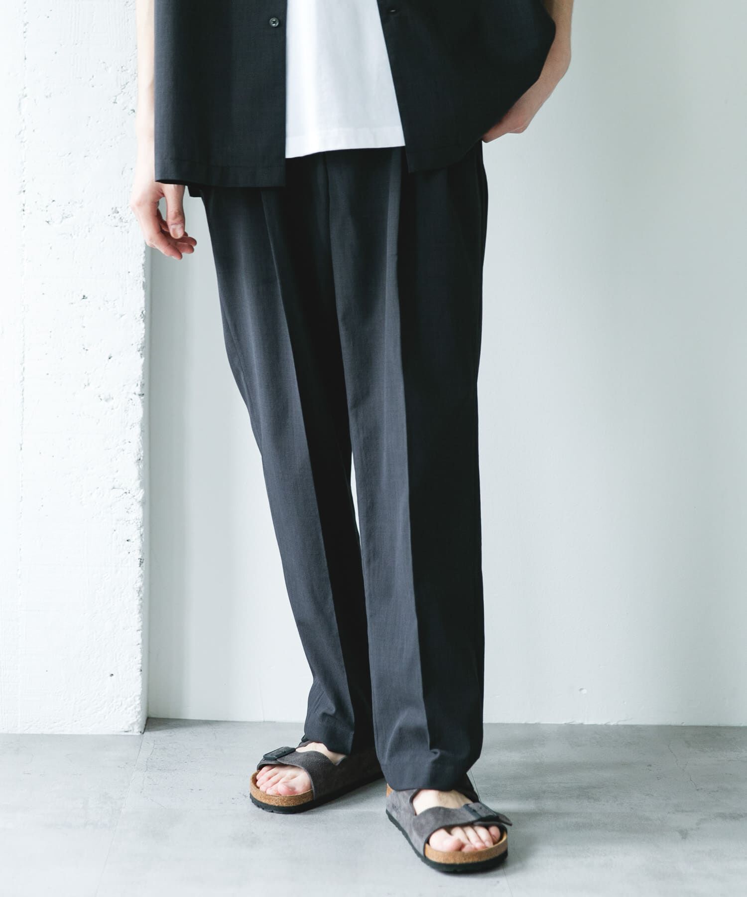 URBAN RESEARCH DOORS「『イージーケア/速乾/UVカット』クイックドライ 2タック ワイドトラウザー」|その他|
