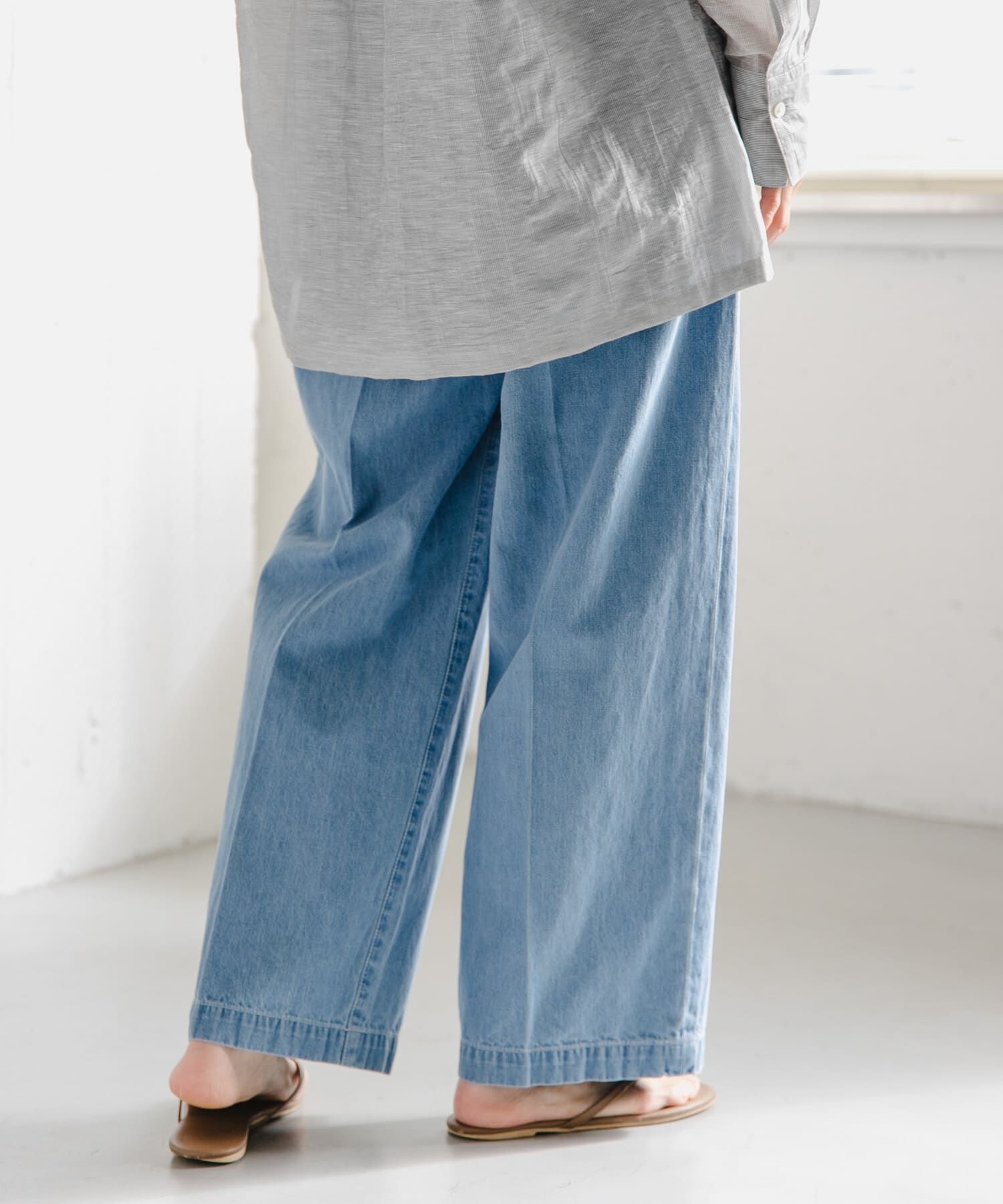 URBAN RESEARCH DOORS「FORK&SPOON　綿麻デニムパンツ」|デニム|