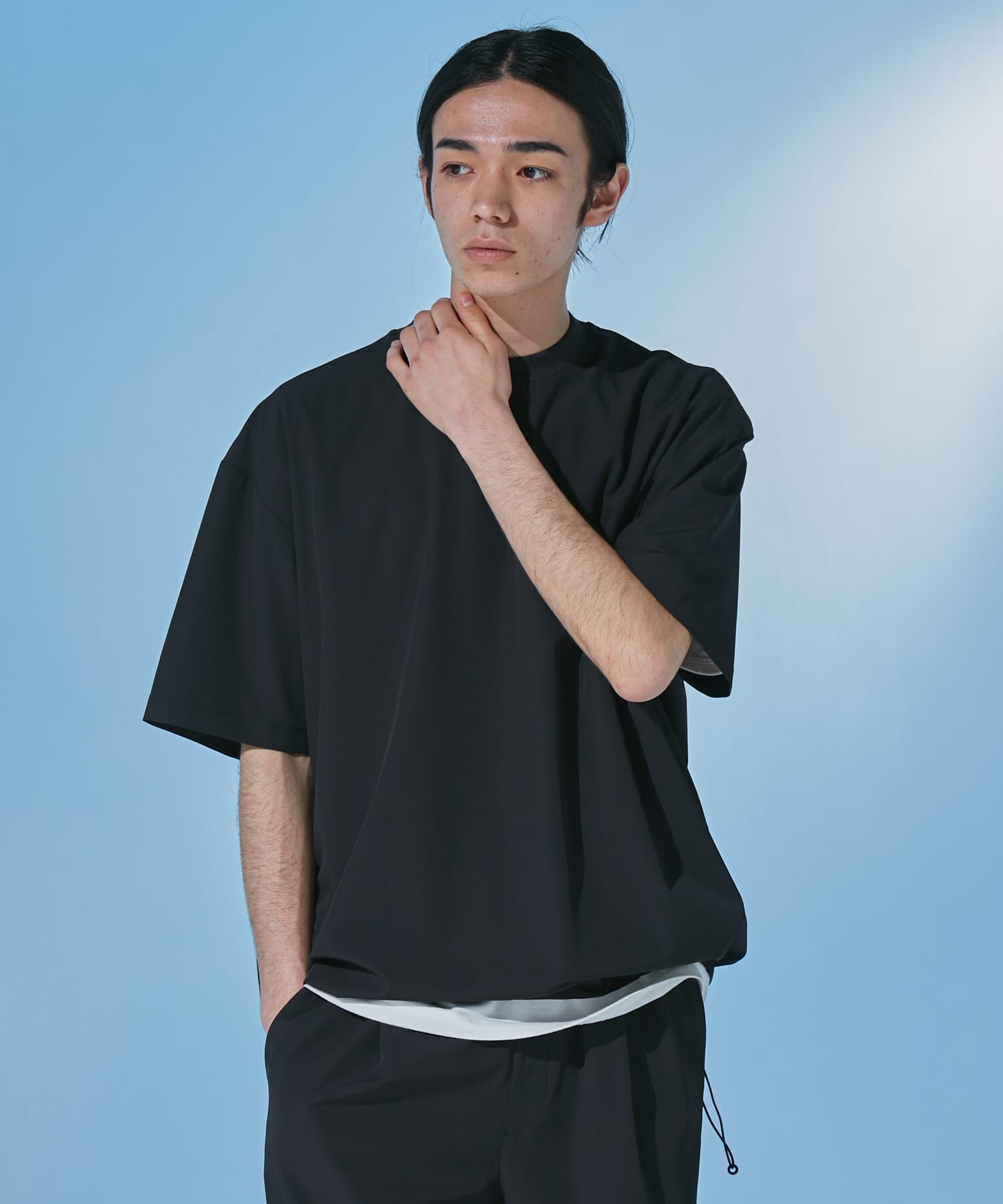 URBAN RESEARCH DOORS「『UR TECH』サマシェア ショートスリーブプルオーバー」|Tシャツ・カットソー|