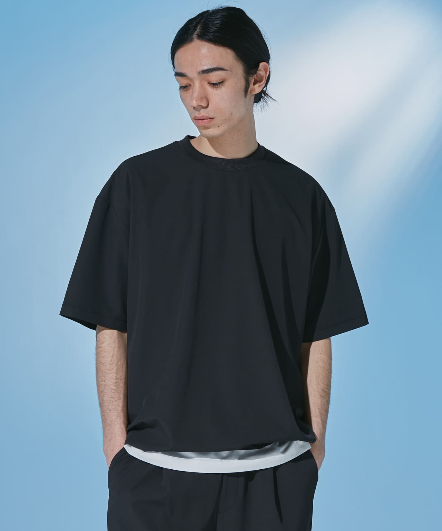 URBAN RESEARCH DOORS「『UR TECH』サマシェア ショートスリーブプルオーバー」|Tシャツ・カットソー|