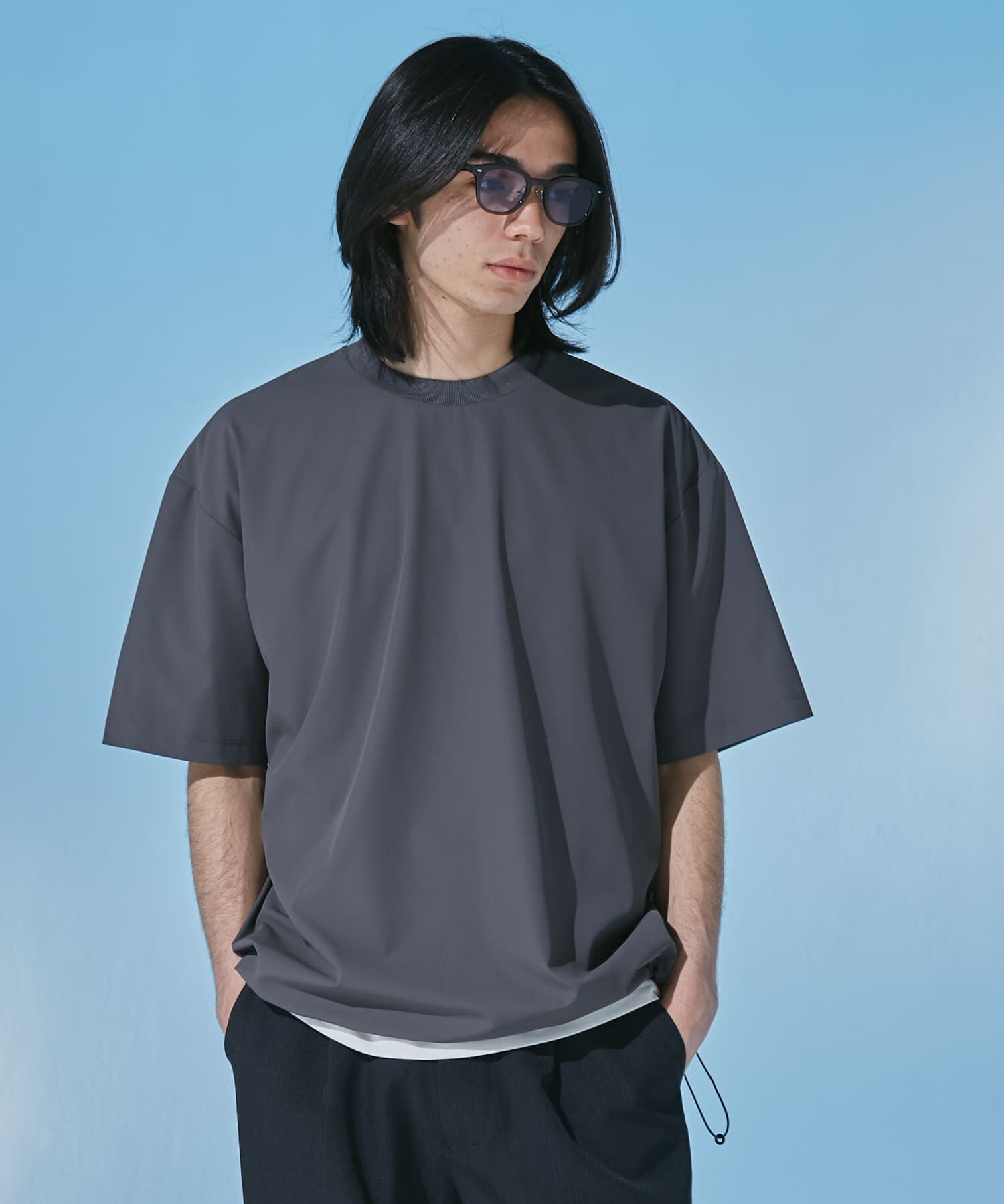 URBAN RESEARCH DOORS「『UR TECH』サマシェア ショートスリーブプルオーバー」|Tシャツ・カットソー|