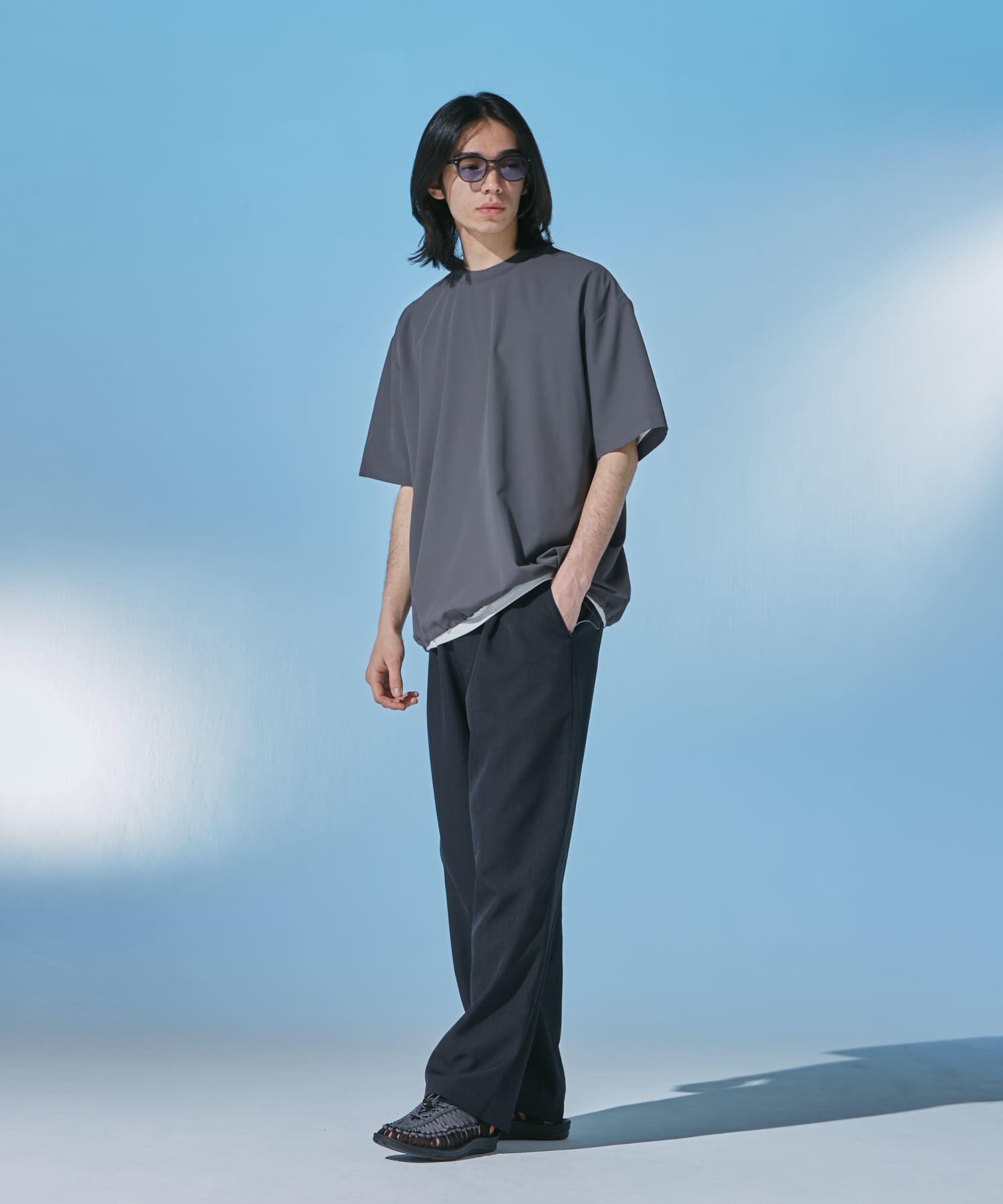 URBAN RESEARCH DOORS「『UR TECH』サマシェア ショートスリーブプルオーバー」|Tシャツ・カットソー|