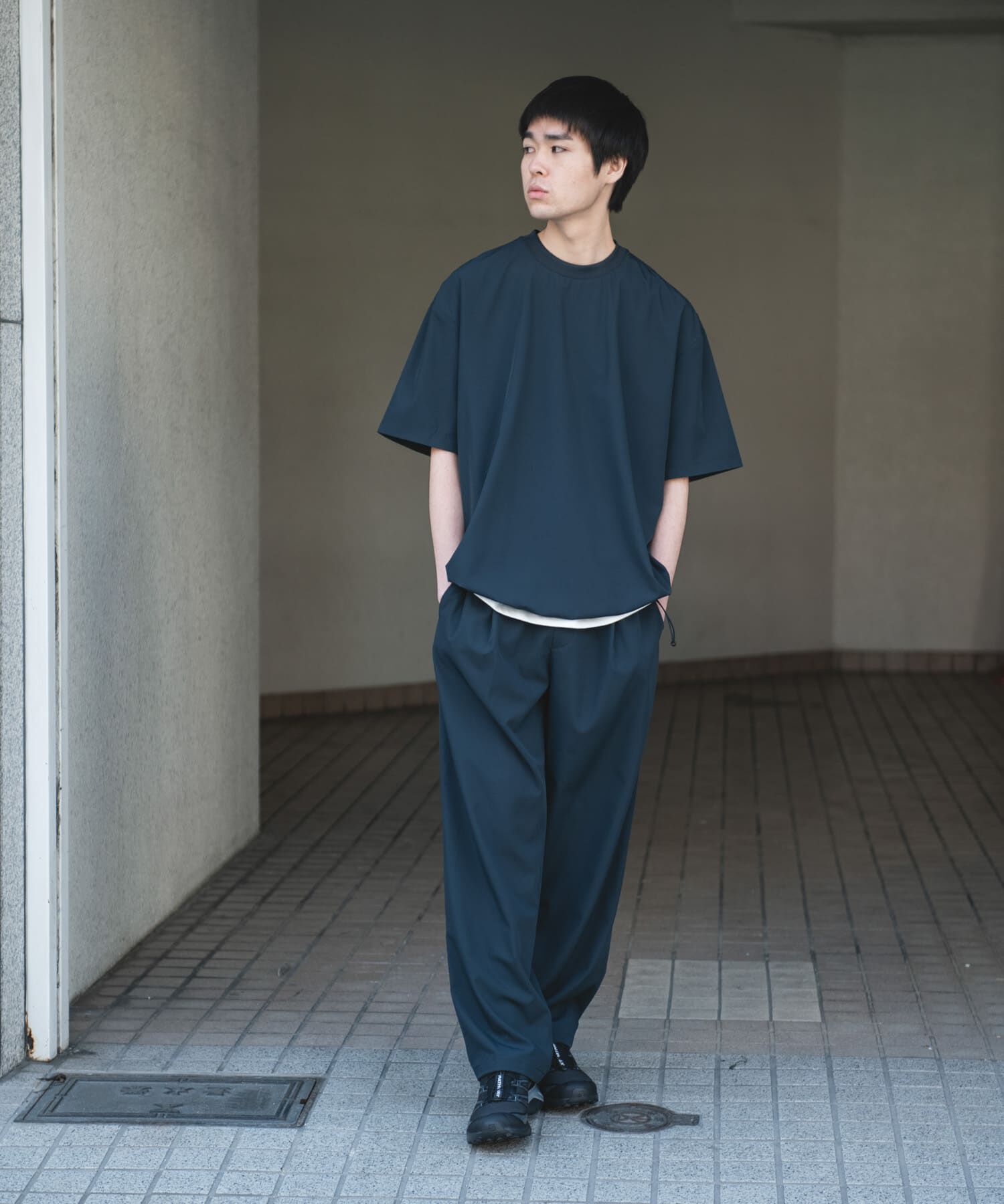 URBAN RESEARCH DOORS「『UR TECH』サマシェア ショートスリーブプルオーバー」|Tシャツ・カットソー|
