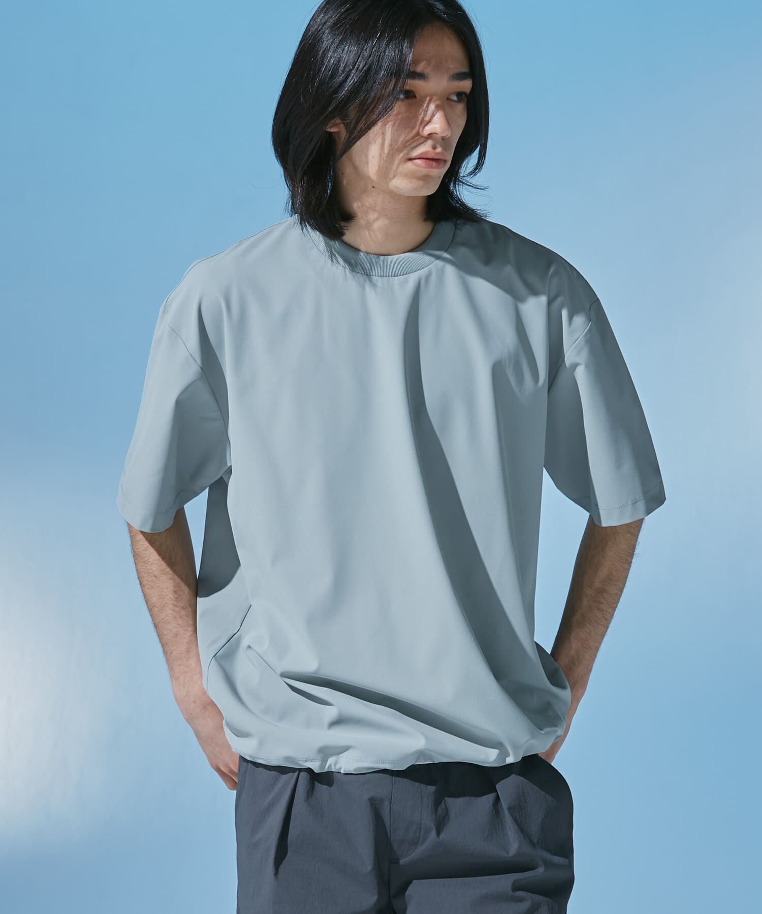 URBAN RESEARCH DOORS「『UR TECH』サマシェア ショートスリーブプルオーバー」|Tシャツ・カットソー|