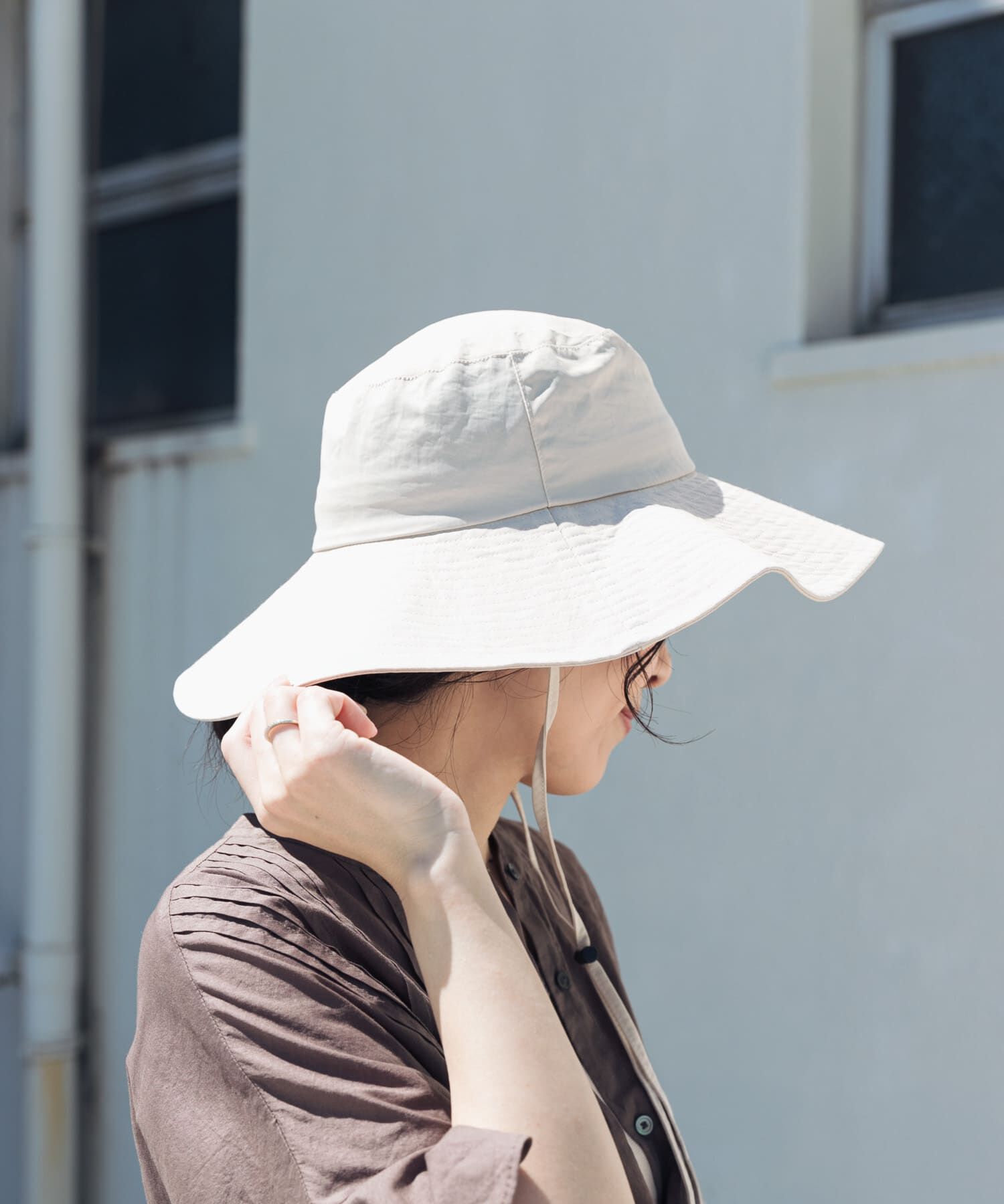 URBAN RESEARCH DOORS「ウォッシャブルツバ広ハット」|ハット|