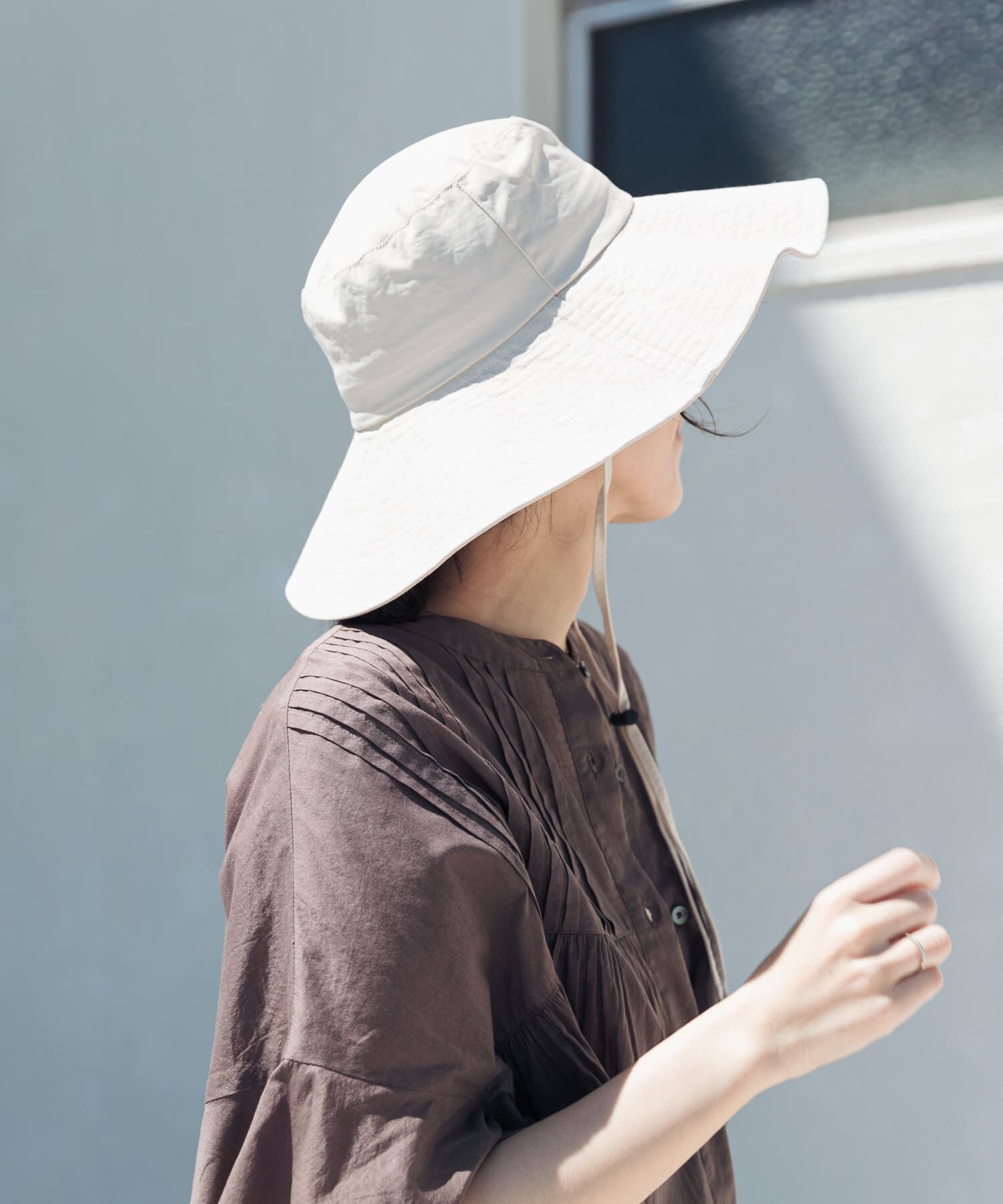 URBAN RESEARCH DOORS「ウォッシャブルツバ広ハット」|ハット|