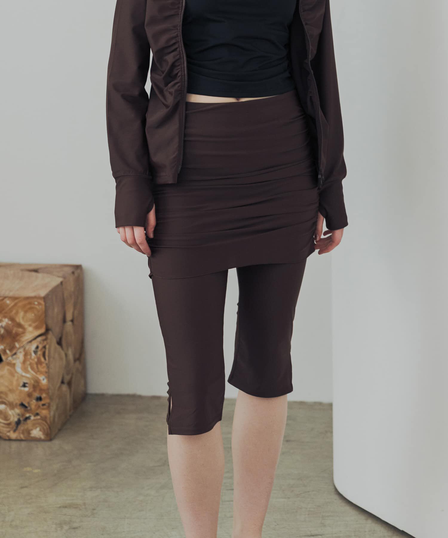 URBAN RESEARCH「『一部WEB限定ｶﾗｰ』Swim URBAN RESEARCH ｽｲﾑ ｽｶｰﾄﾄﾞｯｷﾝｸﾞﾚｷ 」|ビキニ|ブラウン