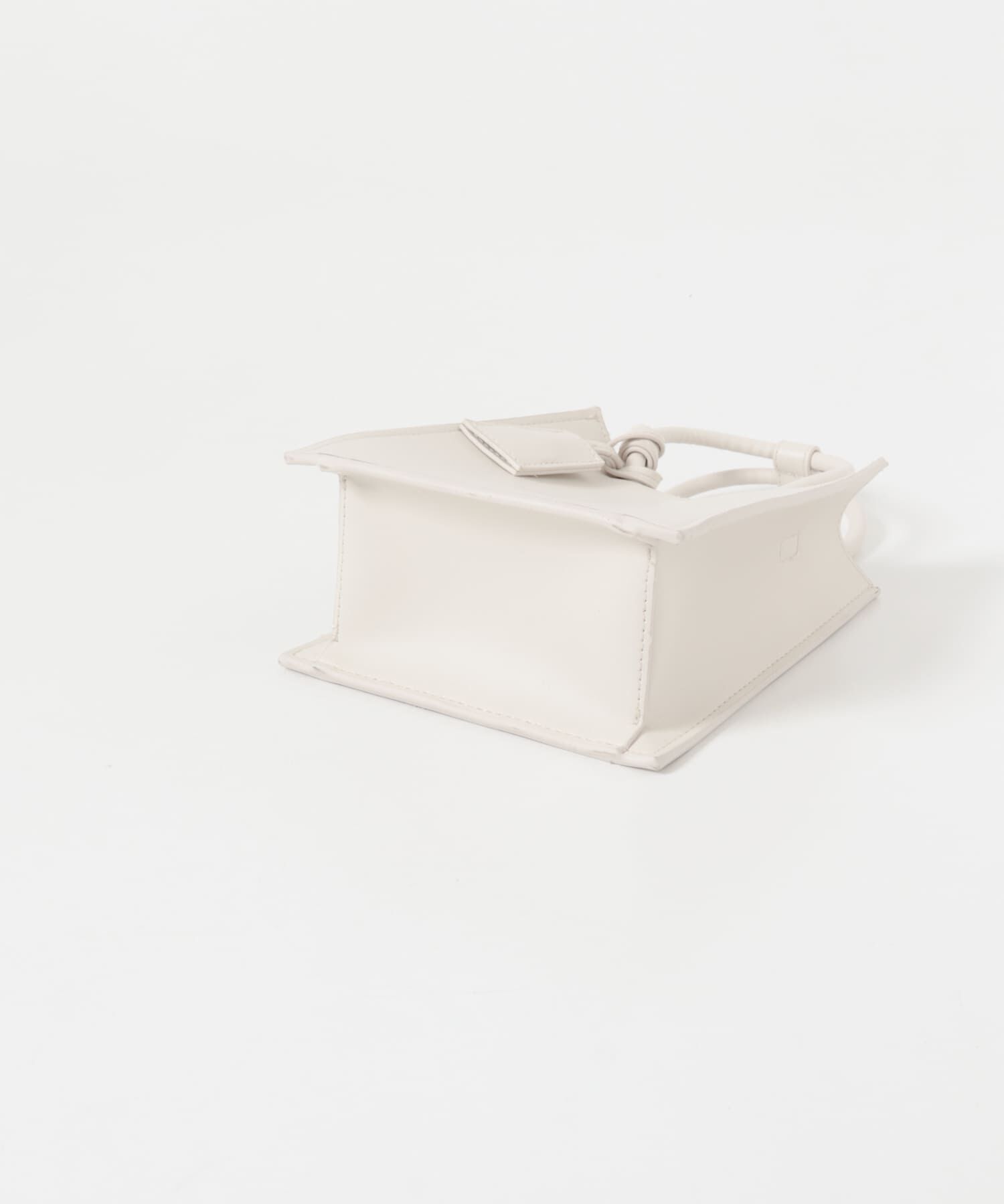  「チャーム付きスクエアミニBAG」|ハンドバッグ|