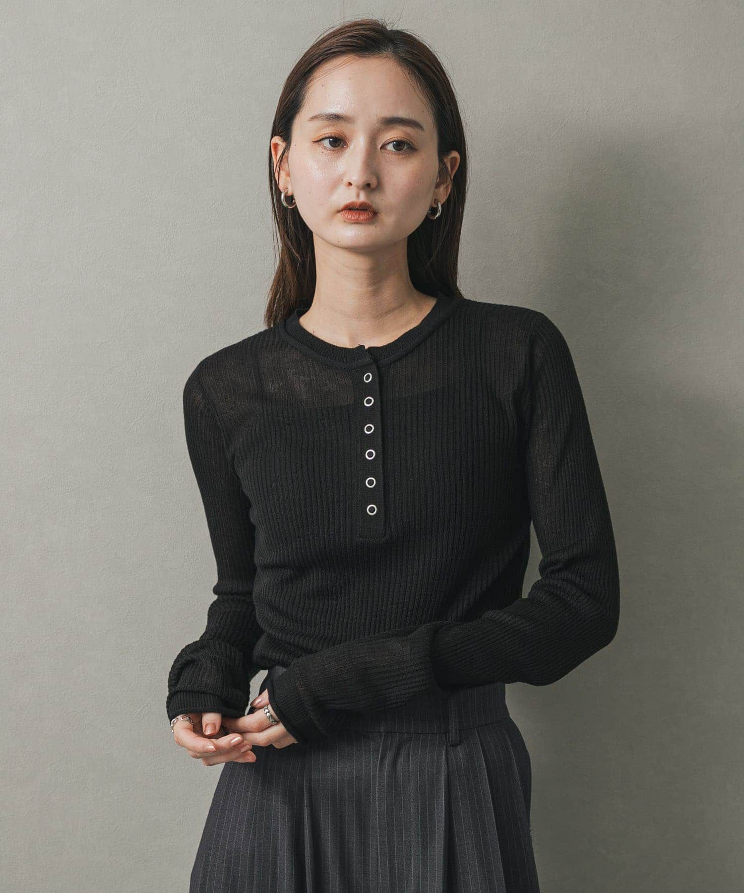 SENSE OF PLACE by URBAN RESEARCH「シアーヘンリーネックセーター」|ニット・セーター|