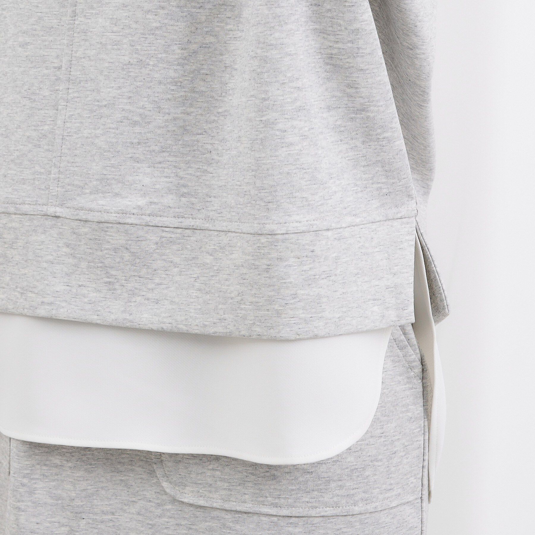 grove「【時短コーデ】シルキーポンチレイヤード風セットアップ」|スーツ|