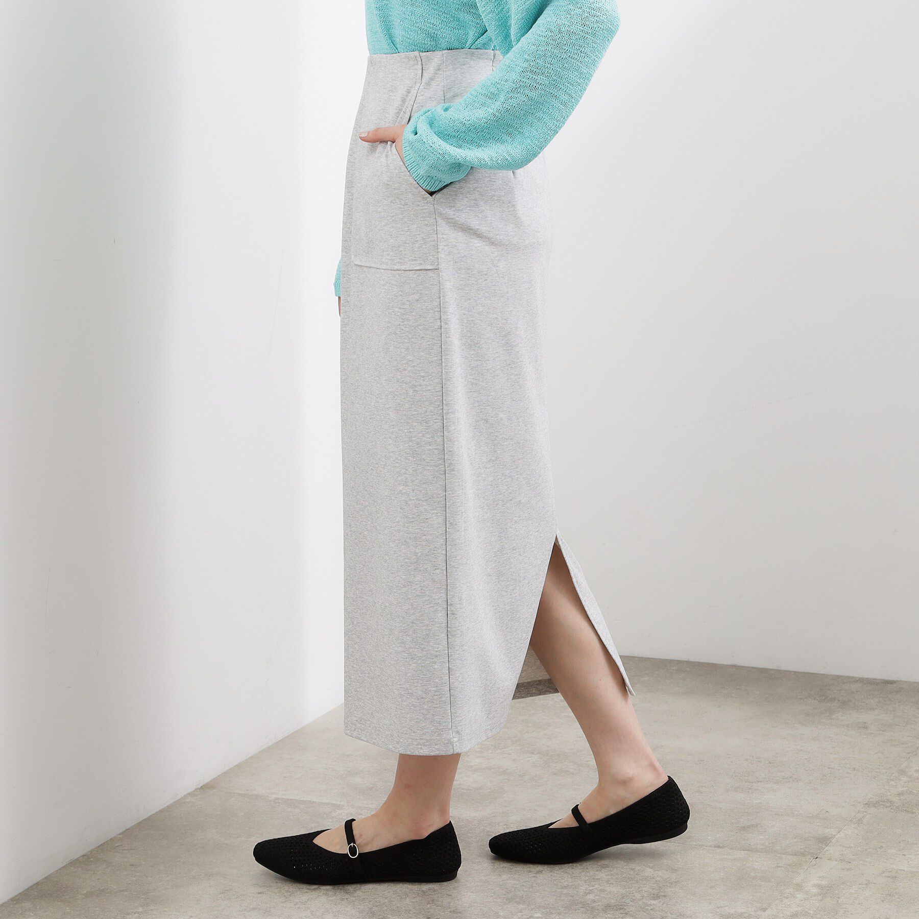 grove「【時短コーデ】シルキーポンチレイヤード風セットアップ」|スーツ|