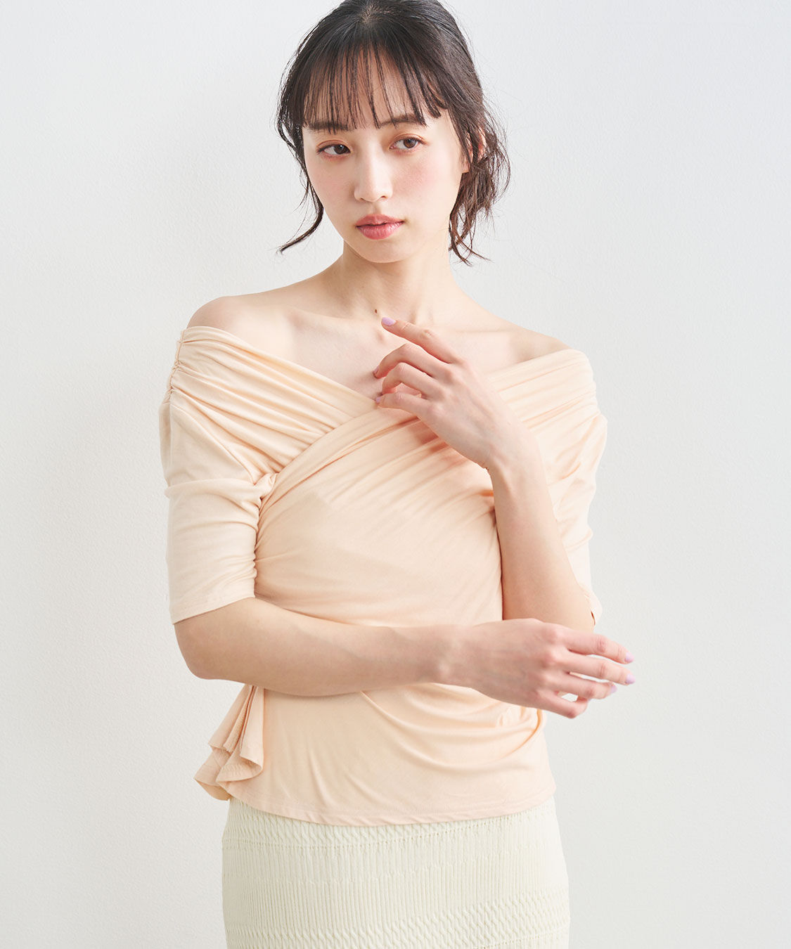 COCO DEAL「タックスリットプルオーバー」|Tシャツ・カットソー|