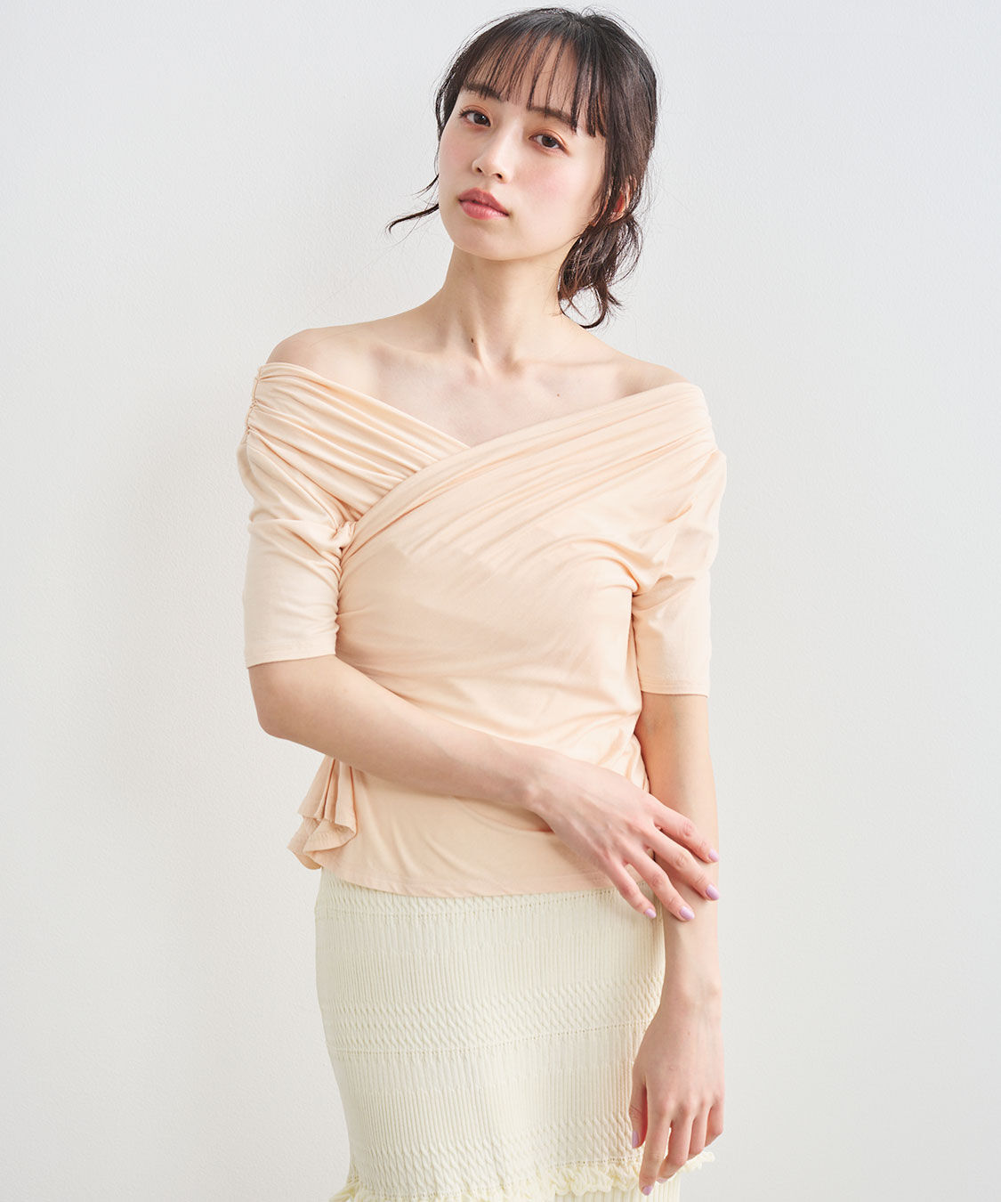 COCO DEAL「タックスリットプルオーバー」|Tシャツ・カットソー|