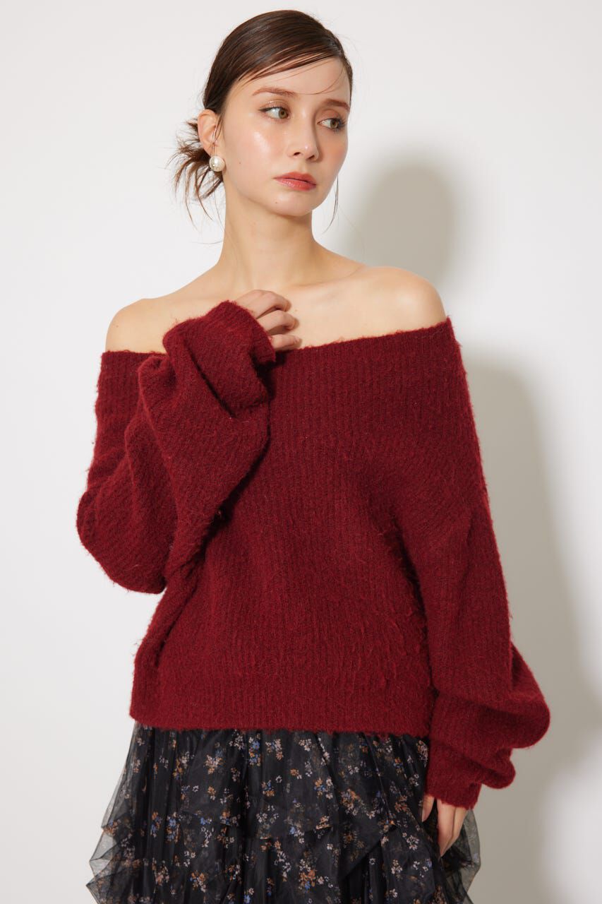 rienda「オフショルニットトップス」|ニット・セーター|