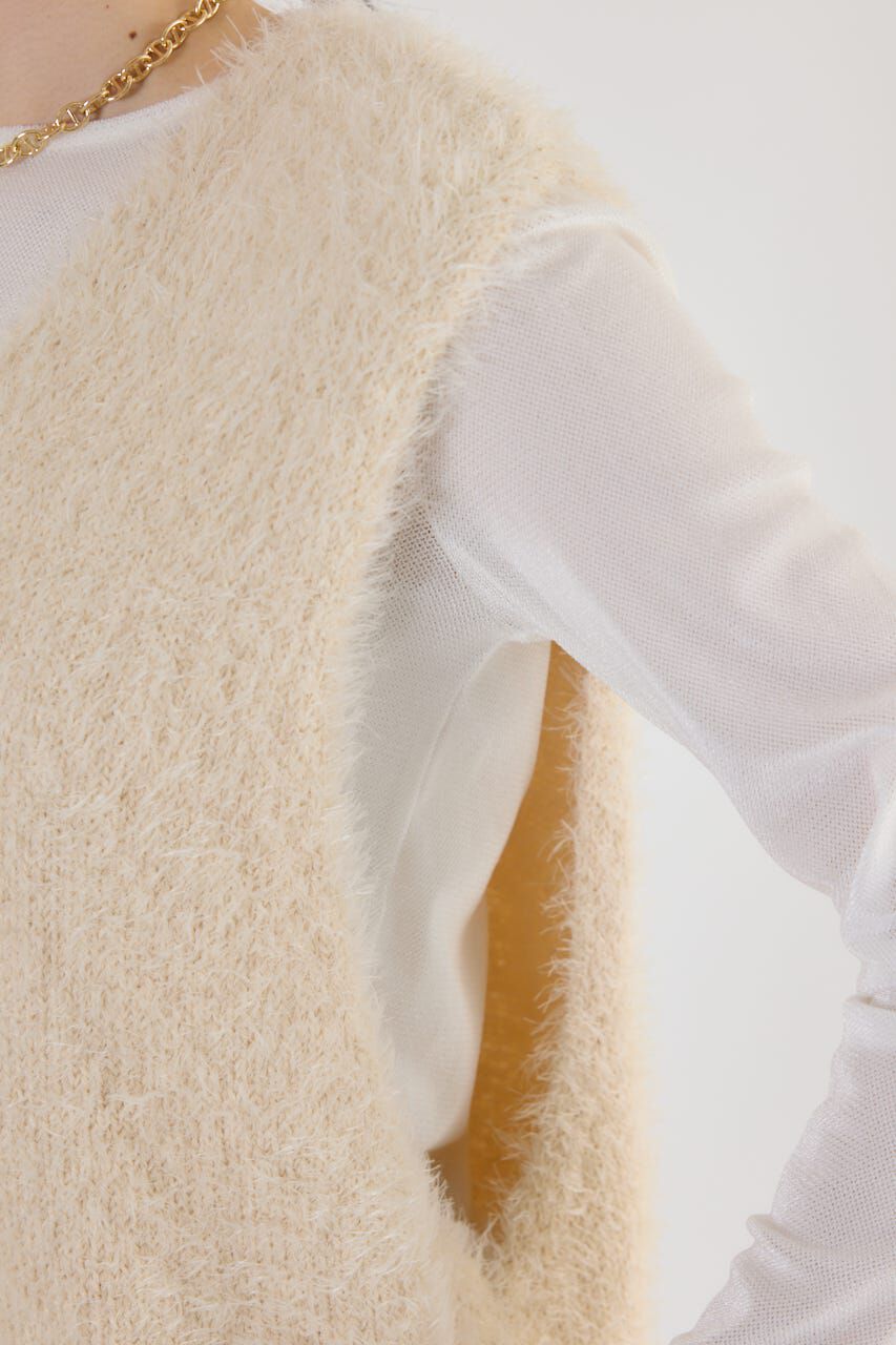 RODEO CROWNS「シャギーニットベスト」|ニット・セーター|