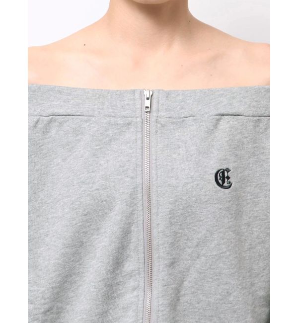 EVRIS「ジップアップオフショルトップス【セットアップ着用可能】」|パーカー|