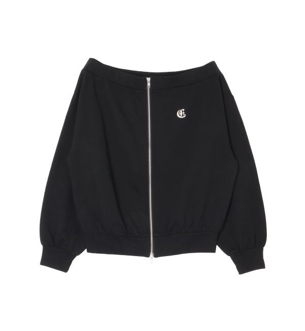 EVRIS「ジップアップオフショルトップス【セットアップ着用可能】」|パーカー|