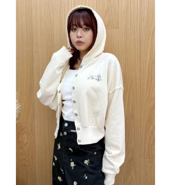 EVRIS「パウダーショートスウェットフーディー【セットアップ着用可能】」|パーカー|