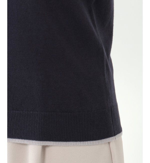 IKKA LOUNGE「ボウタイ袖プリーツニット」|プルオーバー|