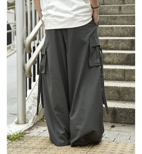 VENCE share style「LCワイドカーゴパンツ」|カーゴ|チャコール