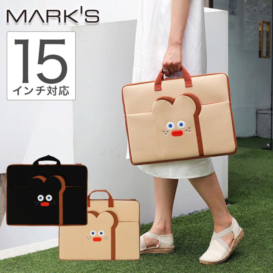  「ラップトップポーチ持ち手付１５－１７インチ・ブランチブラザー／デジタルアクセサリー」|モバイルケース|ベージュ
