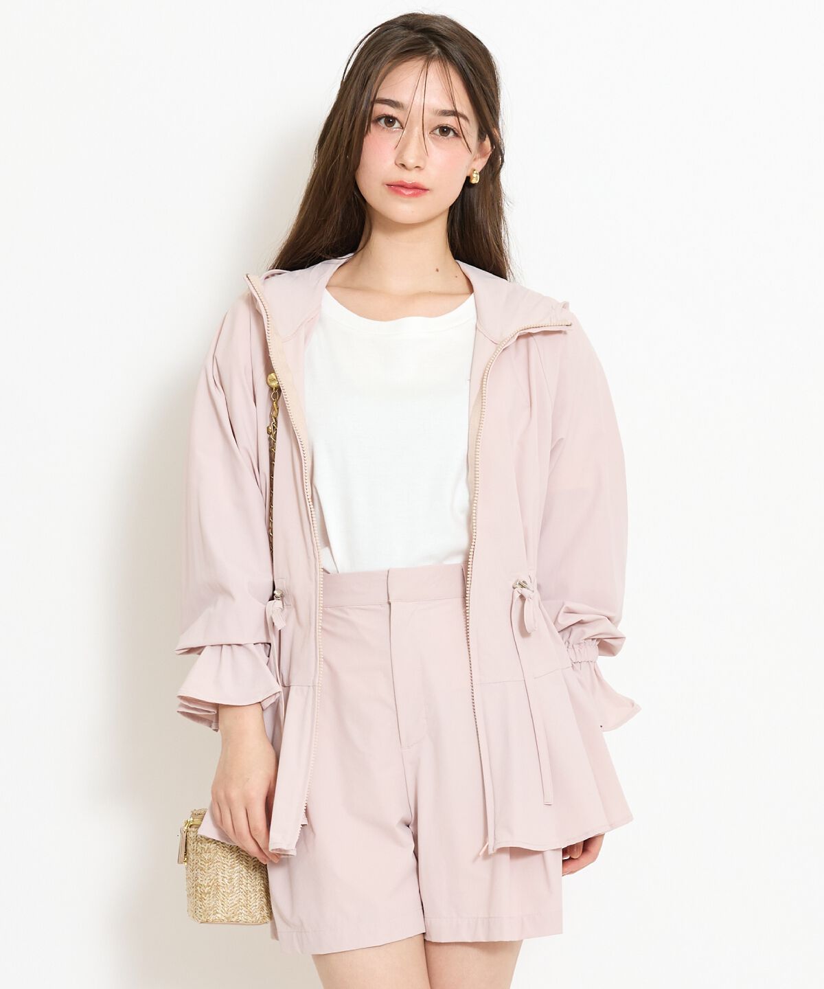 WILLSELECTION「UVカットペプラムブルゾン」|ブルゾン・スタジャン|ピンク