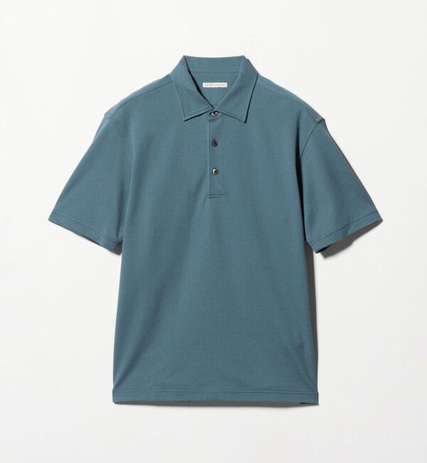 UNITED ARROWS「カノコ ワンピースカラー ポロシャツ COMFORT EASY-MODEL 抗菌防臭」|ポロシャツ|TURQUOISE