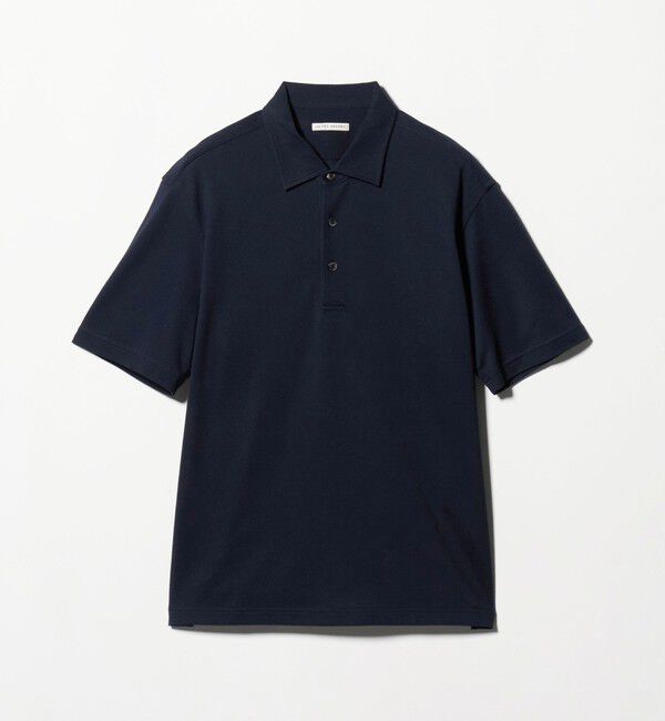 UNITED ARROWS「カノコ ワンピースカラー ポロシャツ COMFORT EASY-MODEL 抗菌防臭」|ポロシャツ|NAVY