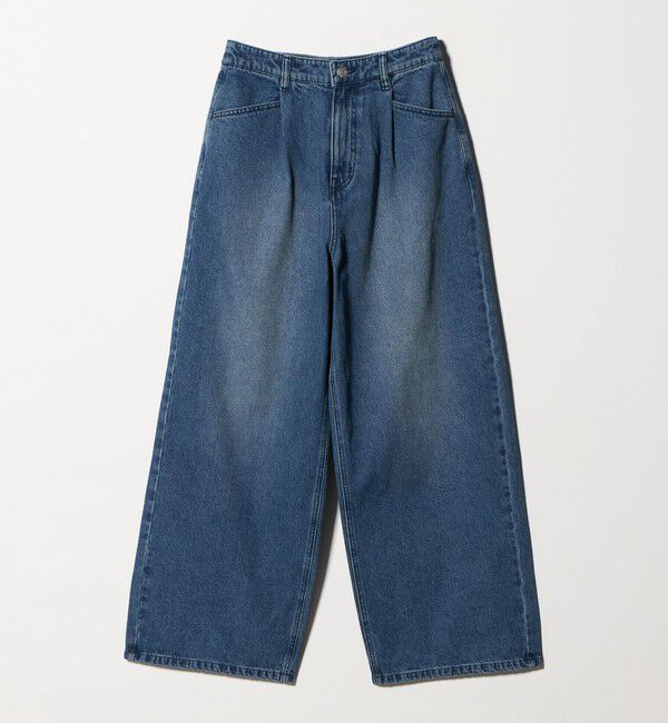 BEAUTY&YOUTH UNITED ARROWS「【WEB限定】タックワイド デニムパンツ」|デニム|
