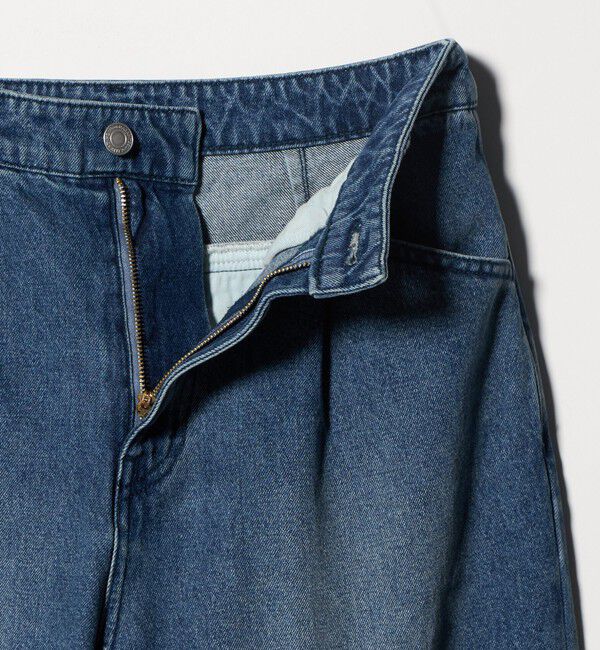 BEAUTY&YOUTH UNITED ARROWS「【WEB限定】タックワイド デニムパンツ」|デニム|