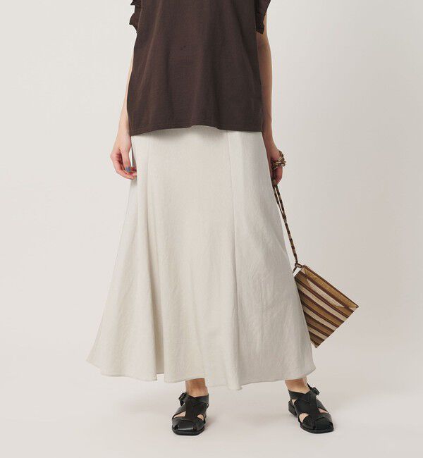 BEAUTY&YOUTH UNITED ARROWS「麻ブレンド バイアス フレアスカート ウォッシャブル」|フレア|