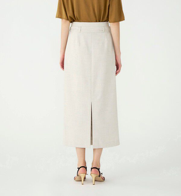 Ballsey「ミックススラブストレッチ マキシラップスカート」|タイト|