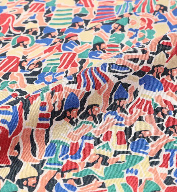 CABaN「Festival シルクプリントスカーフ」|バンダナ・スカーフ|