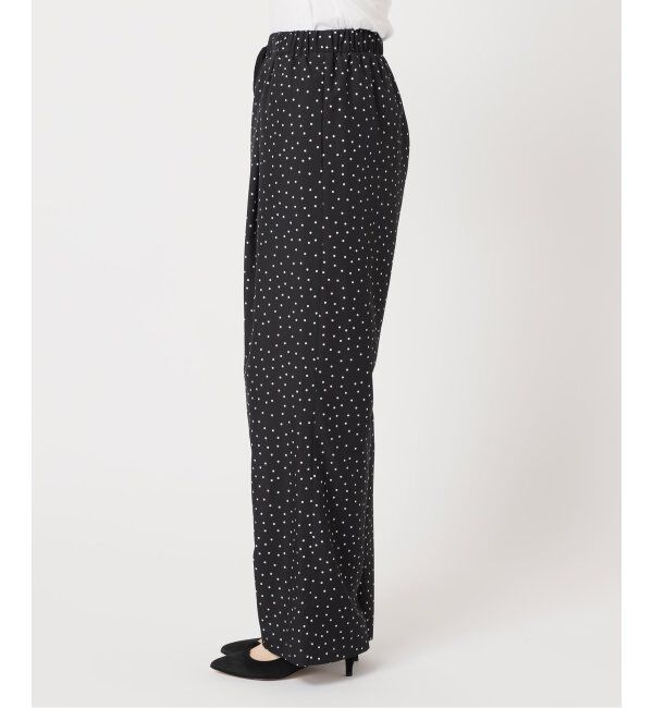Spick and Span「《WEB限定 / 追加》ドットプリントイージーストレートパンツ」|スラックス|