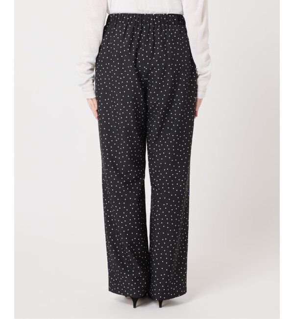 Spick and Span「《WEB限定 / 追加》ドットプリントイージーストレートパンツ」|スラックス|