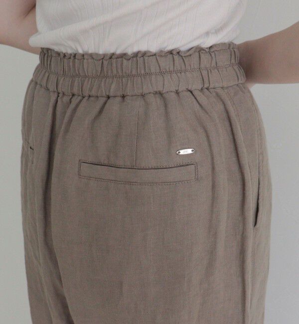 fredy emue「LINEN セミワイドリラクシーパンツ」|チノ|