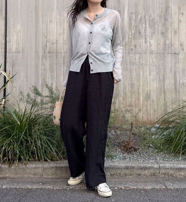 fredy emue「LINEN セミワイドリラクシーパンツ」|チノ|