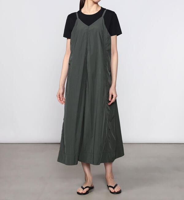 DANTON「DANTON | ナイロンタフタ Aライン キャミソールワンピース WOMEN」|ワンピース|
