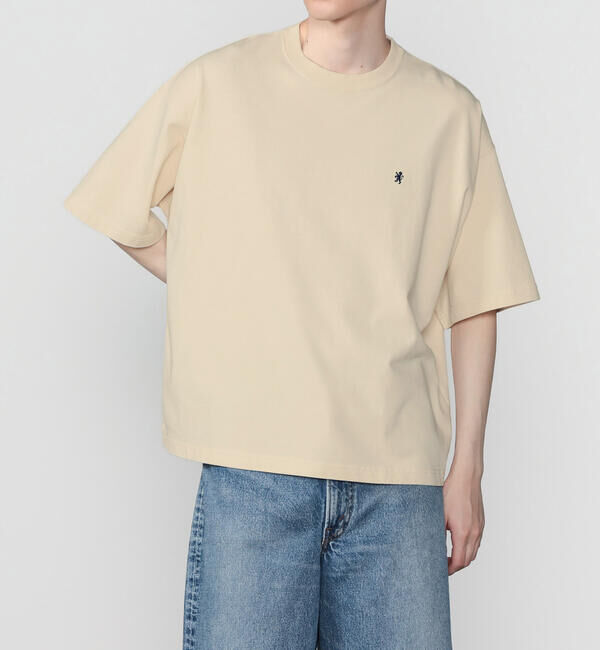 GYMPHLEX「Gymphlex | コットンジャージー クルーネック半袖Tシャツ MEN」|Tシャツ・カットソー|IVORY