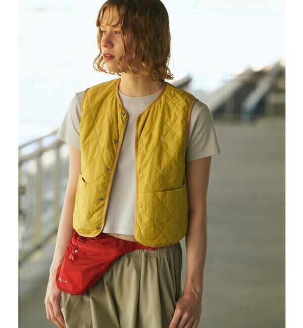 GYMPHLEX「Gymphlex | ナイロン キルティングショートベスト WOMEN」|その他|