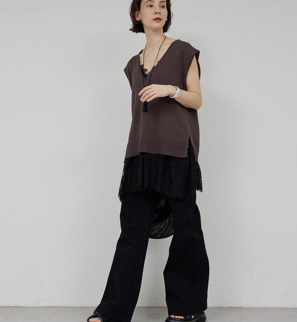  「サイドスリットニット」|ニット・セーター|