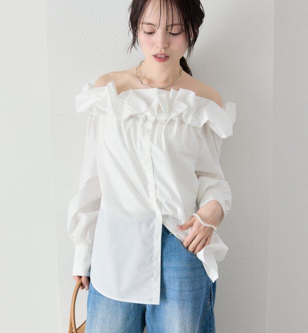  「コットンキャンディブラウス」|シャツ・ブラウス|オフホワイト