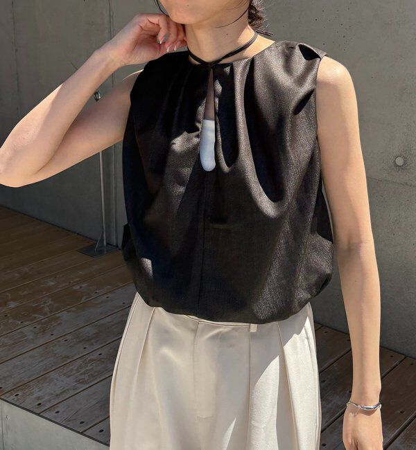  「【前後2WAY】ドロップリボンバルーンブラウス」|シャツ・ブラウス|