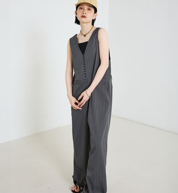 NOMINE「フロントボタンオールインワン【予約】」|オールインワン|