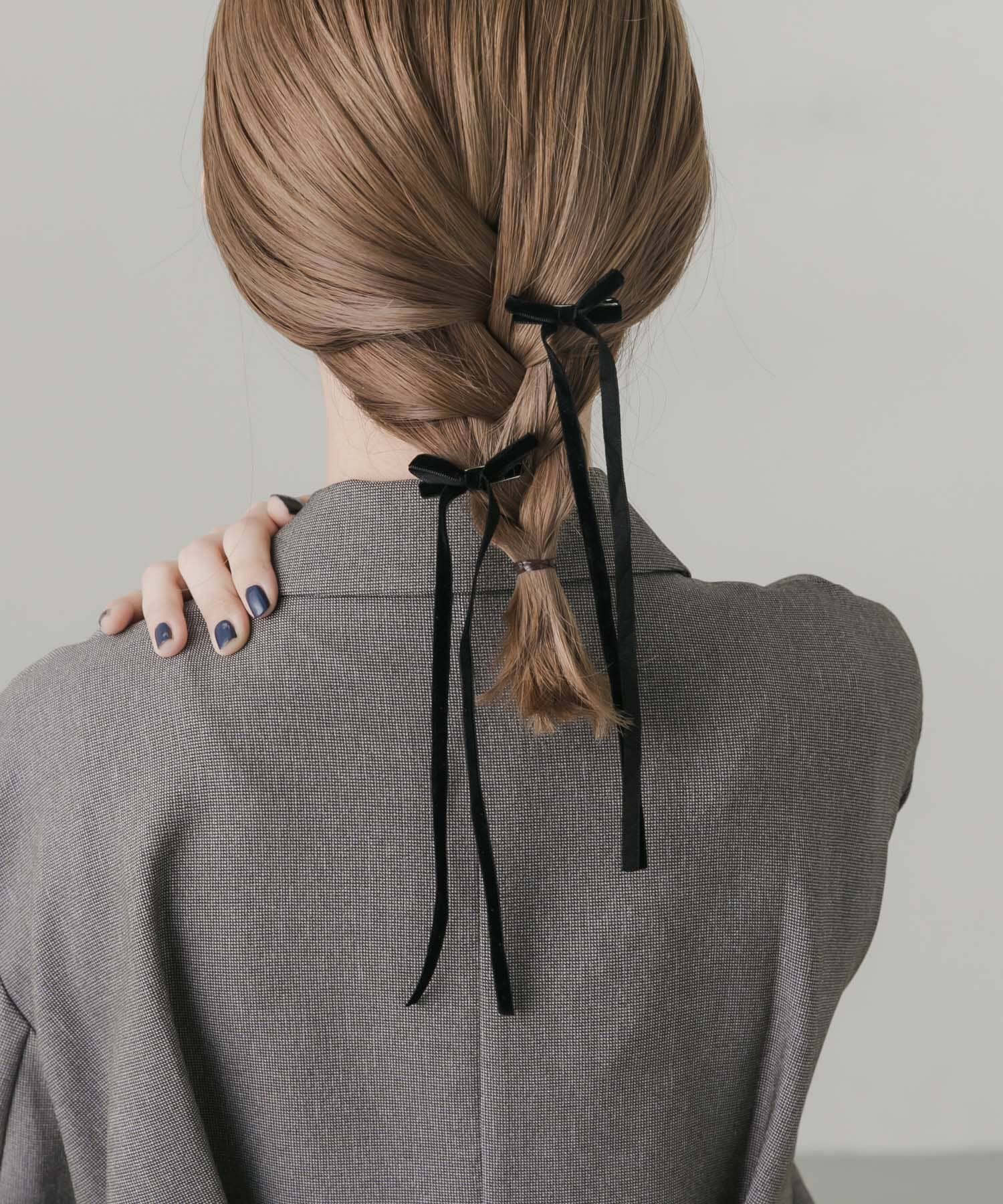 SMELLY「ベロアリボン2セットヘアピン」|その他|