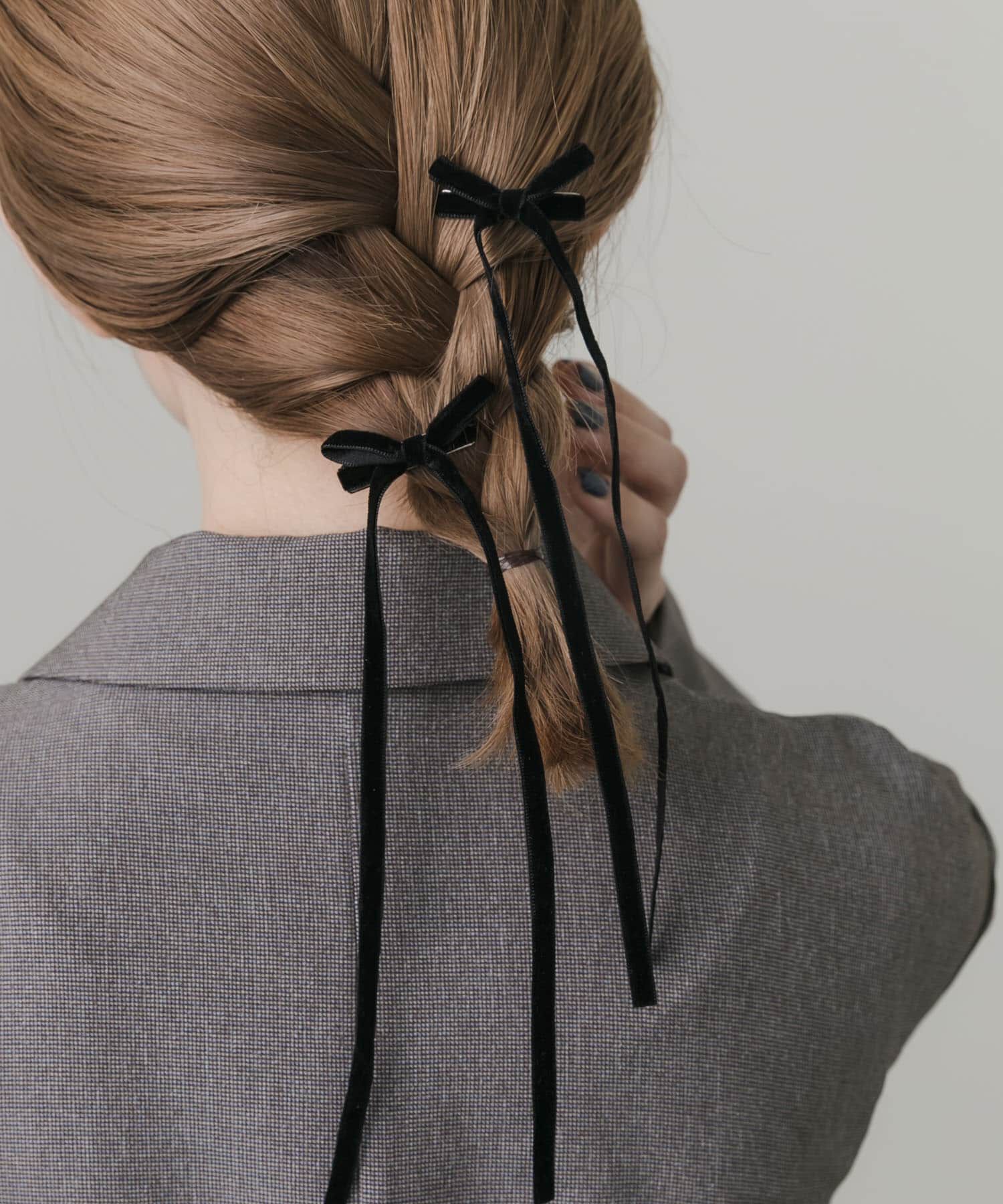 SMELLY「ベロアリボン2セットヘアピン」|その他|