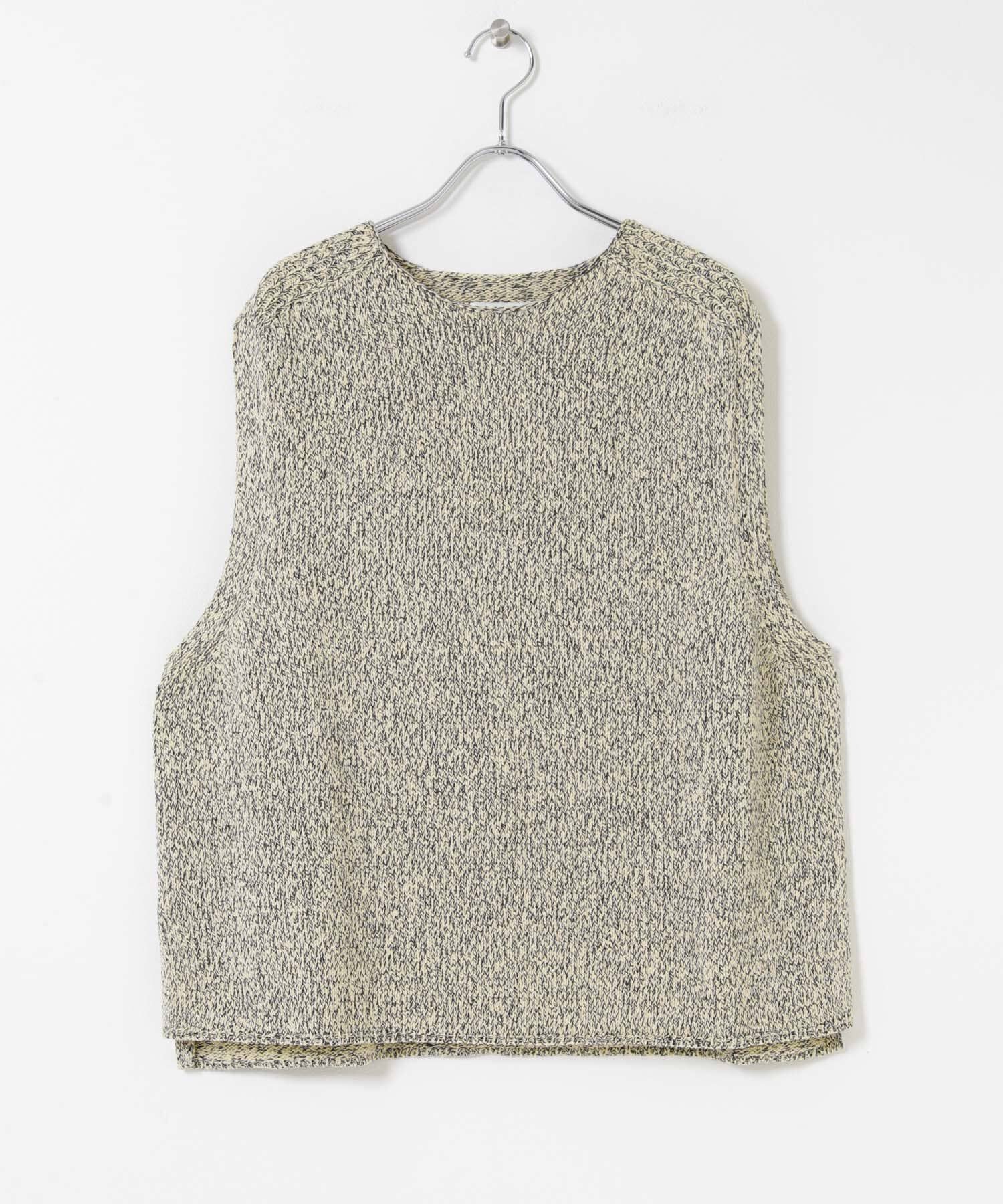 かぐれ「テープヤーンニットベスト」|ベスト・ジレ|