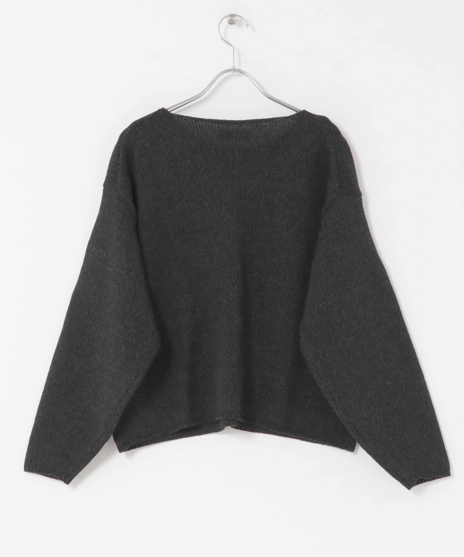 かぐれ「テープヤーンボートネックニット」|ニット・セーター|